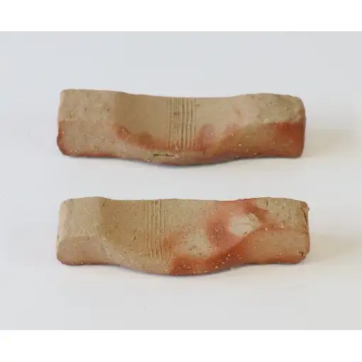 【東児の花窯】備前焼　めだか鉢　ベージュ　緋襷（ひだすき） 民芸品 工芸品 インテリア 