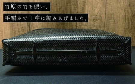 竹工芸品手提げバッグ（網代編・ハンドバッグ）