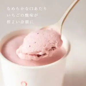 武下さんちの完熟あまおう2種のジェラート 6カップセット 白いVIPボックスに入れて！