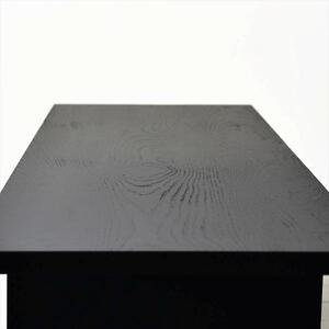シンプルでおしゃれなテレビボード　konojiＴＶボード90／ブラック　テレビ台　無垢材　天然木　ロータイプ　完成品　ローボード　ローテーブル　センターテーブル　パソコンデスク　本棚