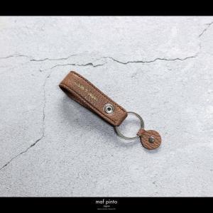 maf pinto (マフ ピント)ストラップ キーリング キーホルダー キーケース キャラメル ADRIA LINE レザー 本革 日本製