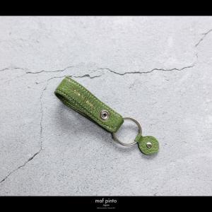 maf pinto (マフ ピント)ストラップ キーリング キーホルダー キーケース グリーンティー ADRIA LINE レザー 本革 日本製
