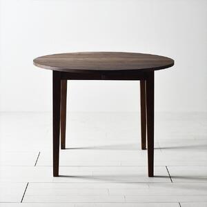 ＮＯ１ラウンドテーブル１２０　ウォールナット　丸いテーブルでダイニングをカフェスペースに　ウォールナット無垢材 円テーブル ダイニングテーブル
