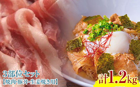 『定期便』【北海道育ち ひこま豚】バラエティ2.4kg・3部位セット（焼肉等）全2回＜酒仙合縁 百将＞ 森町 豚肉 とんかつ すき焼き 焼肉 ロース 肩ロース バラ肉 北海道産 セット ふるさと納税 北海道 mr1-0344