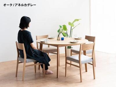 ローマ120 DC01 アネルカグレー オーク 5点 ダイニングセット