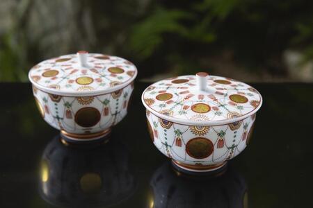 【柳桜園×京焼】最高級茶各種詰合せ×京焼茶器セット（叶松谷作 赤絵金襴手瓔珞急須＆蓋付汲出2客）