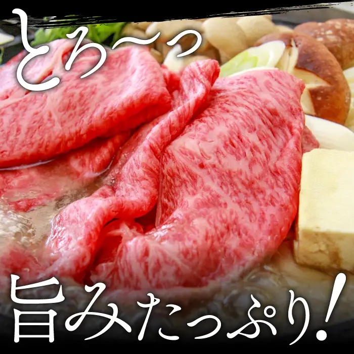 奥出雲和牛肩ローススライス400g 【すきやき しまね和牛 黒毛和牛 贈答用 冷蔵 チルド 日時指定】