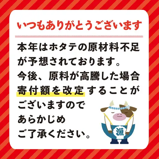 北海道 野付産 冷凍 ホタテ 貝柱 ジャンボ ホタテ 500g