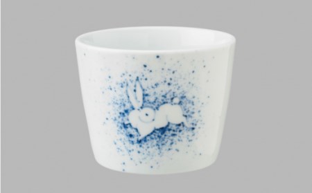 そばちょこ月兎文中(染付/赤絵) 2点セット NAZ021 やきもの 食器
