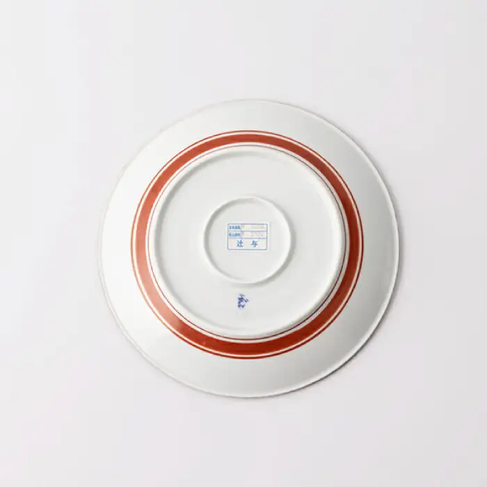 いげ皿 染ソフィア(赤) 21cm 1点 NAZ501 やきもの 食器
