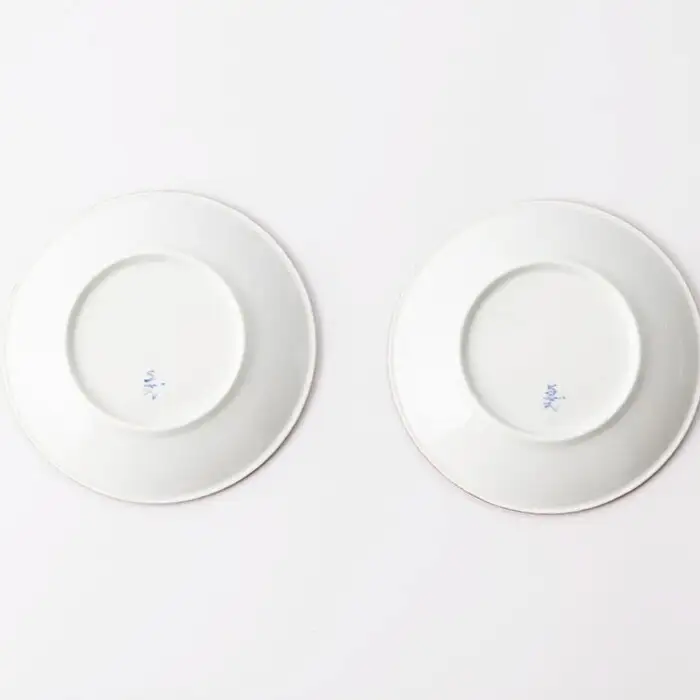 いげ皿 飛び鉋(青茶) 15cm 2点 NAZ506 やきもの 食器