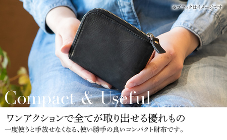 LFコンパクト財布（オイルレザー・グリーン）　BK109