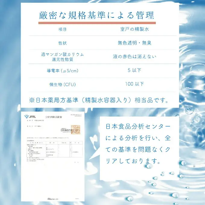 室戸の精製水　２L×１２本セット ミネラルウォーター ペットボトル 熱中症対策 14000円