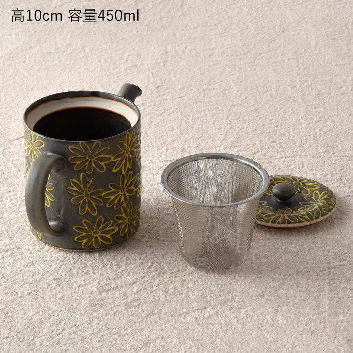 【波佐見焼】撥水花散らし 筒形ポット 食器 皿 【長十郎窯】 [AE07] 波佐見焼