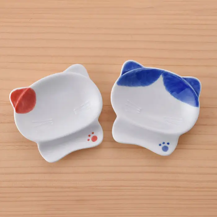 【波佐見焼】はさみのネコ 便利 小皿 セット 食器 皿 【松幸陶芸】 [HB18] 波佐見焼