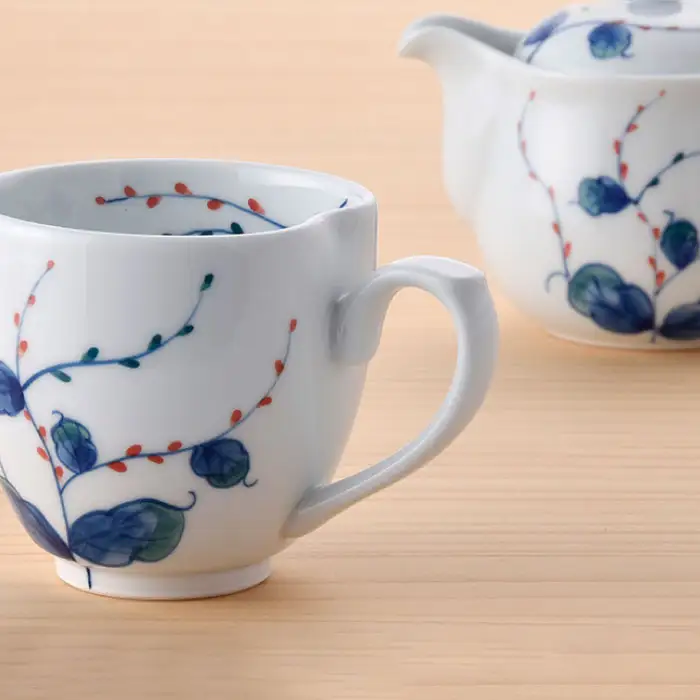 【波佐見焼】水引草おうちセット マグカップ ティーポット プレート 箸置き 食器 皿 【松幸陶芸】 [HB21] 波佐見焼