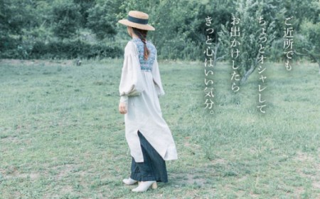 【波佐見ふるさと納税】大人服キルティング ワンピース ベージュ レディース アパレル 【ももんが洋品店】 [QE01] 