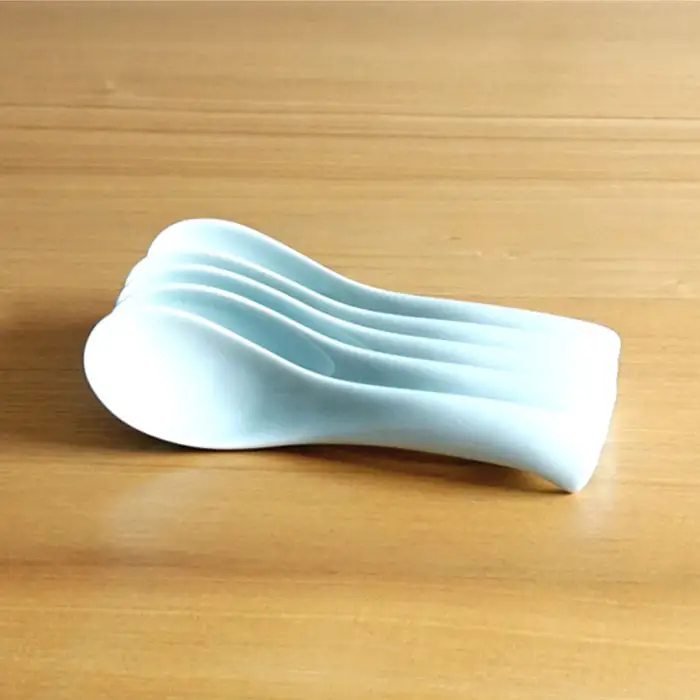 【白山陶器】【5人分の食器】丼とレンゲ10ピースセット 青白釉 どんぶり 食器 皿 【波佐見焼】 [TA63] 波佐見焼