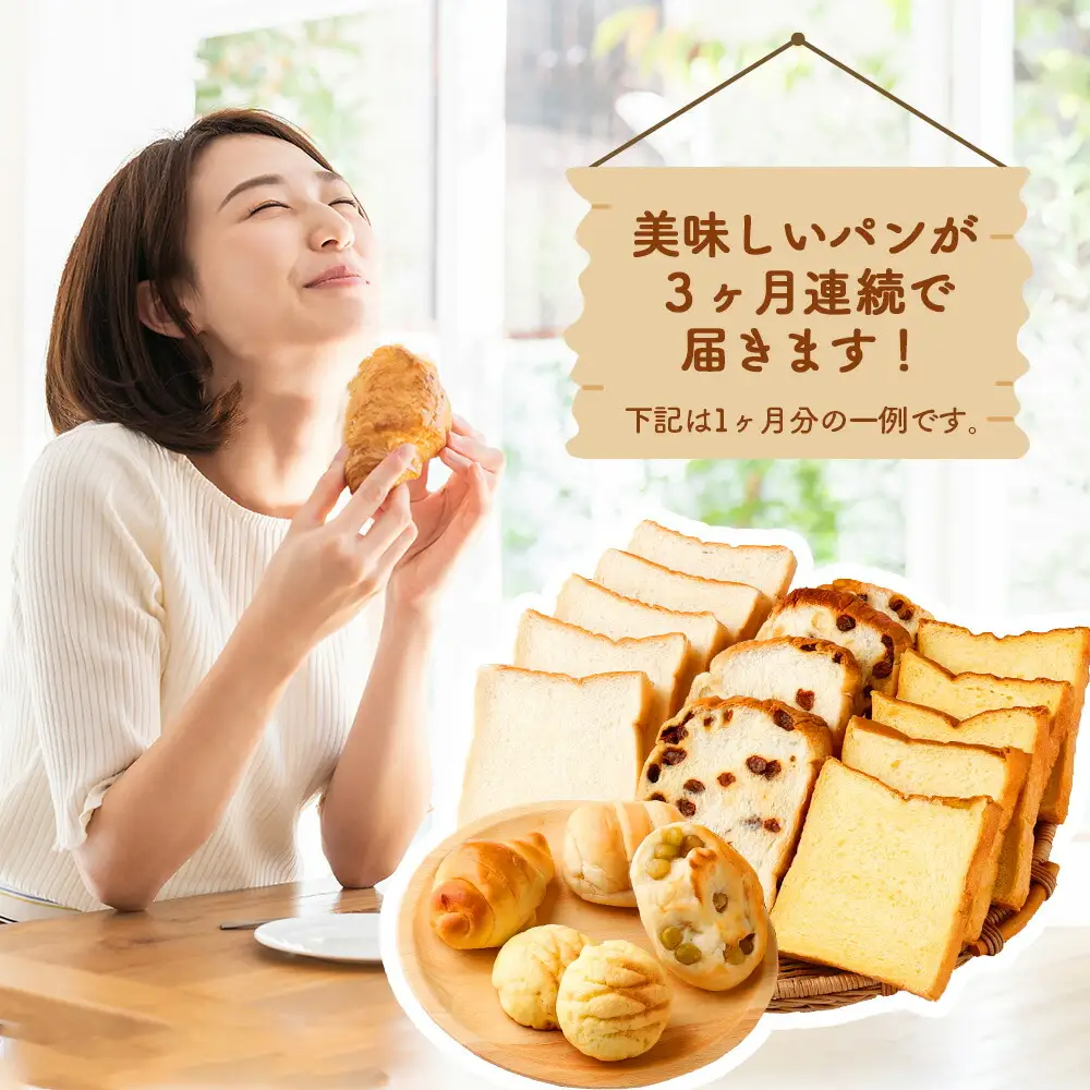 3回 定期便 食パン 菓子パン  [ロマンド 高知県 rm003]