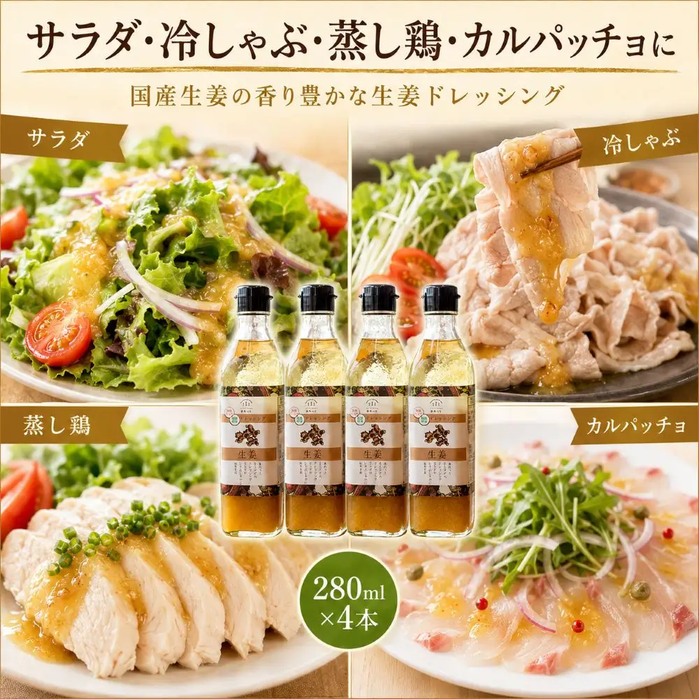 ドレッシング 黒豆 280ml×4本 ドレッシング