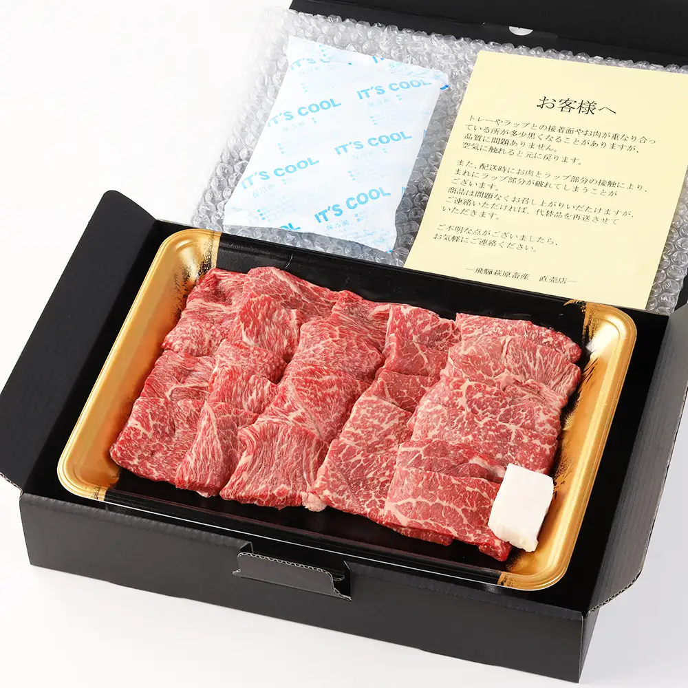 飛騨牛焼肉セット 600g（もも焼肉 300g・かた焼肉 300g）【22-27】