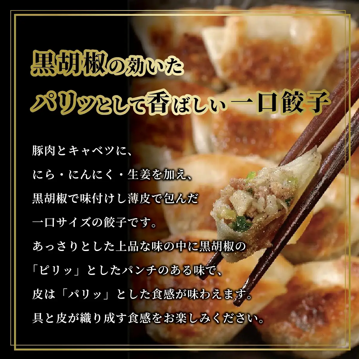 芦屋 伊東屋謹製 芦屋 一口餃子「壱心」2折セット (たれ付)