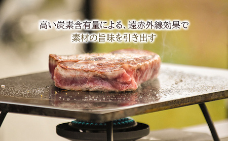  鉄板 Mサイズ＆帆布ケース[ アウトドア キャンプ バーベキュー BBQ ] 雑貨 アウトドア用品 キャンプ用品 調理器具 蓄熱 保温性 鉄の純度が高い 遠赤外線効果 ソロキャン 調理用グッズ 