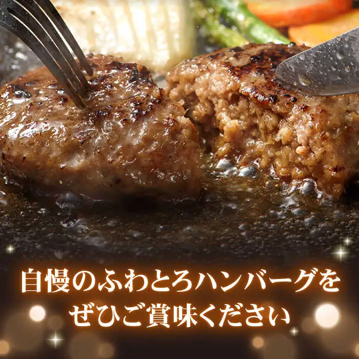 【全6回定期便】ハンバーグ 10個入 累計20,000個突破！ふわとろハンバーグ 長崎和牛 ご自宅用【ワールドミート】 [YF07] 肉 牛肉 豚肉 おかず 惣菜 定期便
