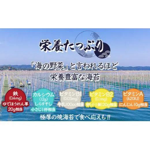 佐賀海苔 極厚初摘み焼海苔7袋 （定期便年3回）G-253