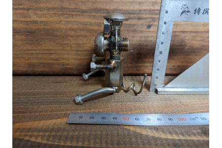 【181welding】蚊取り線香ホルダー（キャン吉）蚊取り線香　アウトドア　キャンプ　グランピング　ハンドメイド　ステンレス　オブジェ｜D13