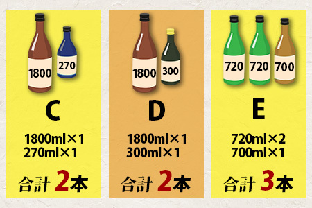 【訳あり】熟成貯蔵酒 日本酒バラエティセット｜純米大吟醸・純米吟醸など数種類からお届け 清酒 飲み比べセット 佐賀県鹿島市 B-584