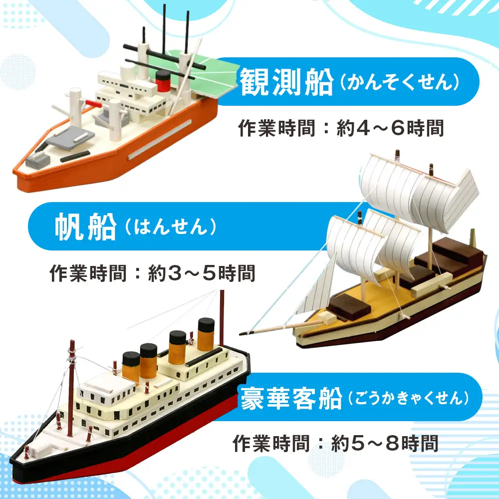 工作キット 「シップ６」 加賀谷木材 | 船 木工 工作 キット DIY 木製 体験 自由研究 モノづくり 組立 夏休み 北海道 津別町 送料無料