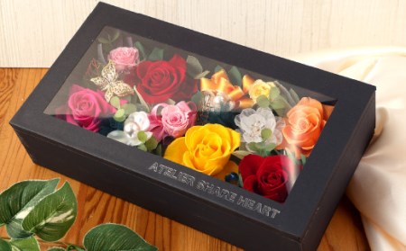 プリザーブドフラワー BOX 贈り物 プレゼント 花 お花 フラワー 植物 インテリア お祝い 誕生日