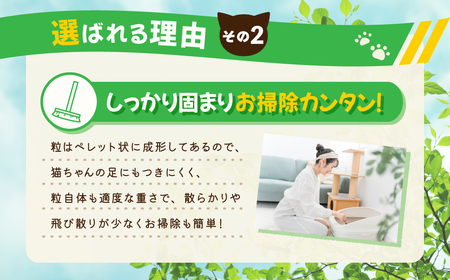 【６か月定期便】【おから】  猫用 トイレ砂 6L 天然素材 固まる 燃やせる 流せる　猫 猫砂