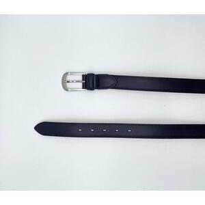 革工房いんのしま牛革盛り上げタイプ ベルト(色:紺)