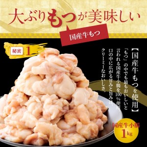 （訳あり）大人気！大容量の国産牛モツ1㎏ やまや もつ鍋セット_TY5005