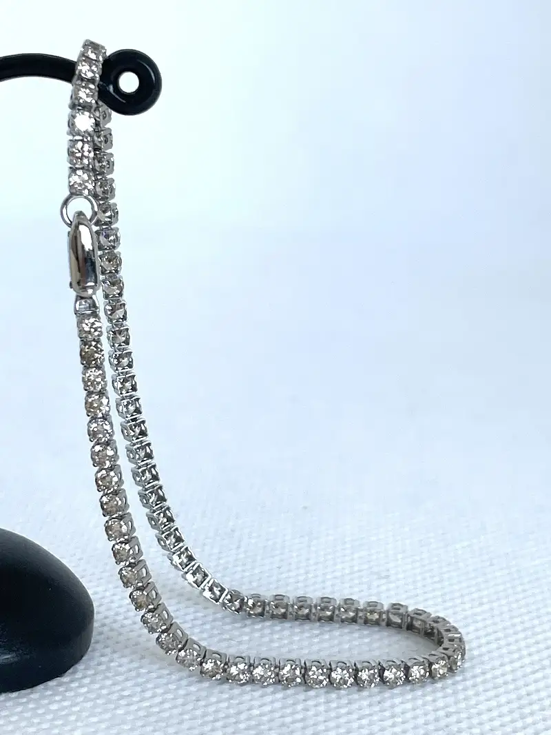 Deliciae テニスブレスレット ライトブラウンダイヤモンド 3.00ct プラチナ カード鑑別書付 TNSB-3S-brown