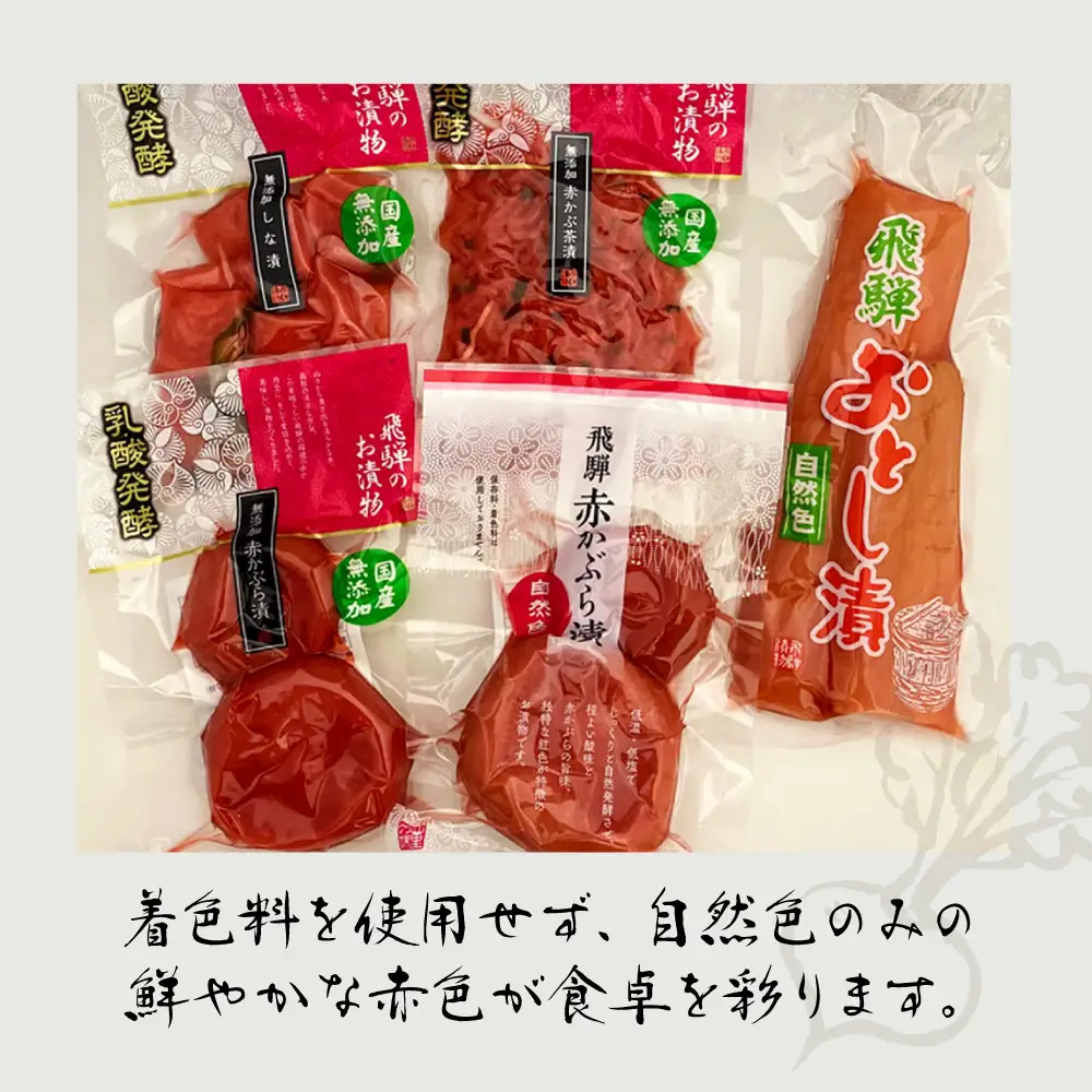 飛騨のお漬物 5種類セット【15-2】