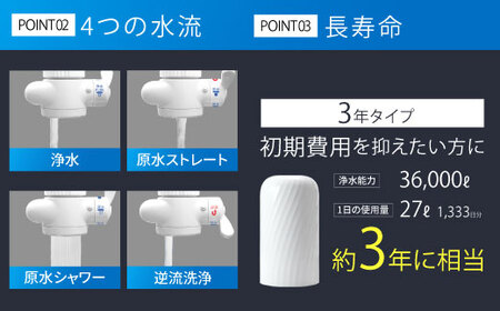 【40141】浄水器【ビューク】 浄水器 3年交換不要 逆流洗浄 【取付簡単】 据置型浄水器 PFAS PFOS PFOA 除去 有機 フッ素 化合物 カートリッジ 交換不要 活性炭 塩素 塩素除去 浄水 据え置き 据置型 蛇口 蛇口直結式 ポット型 ふるさと納税 ギフト プレゼント 岐阜県 メーカー直送 ビューク beaq ドリームバンク