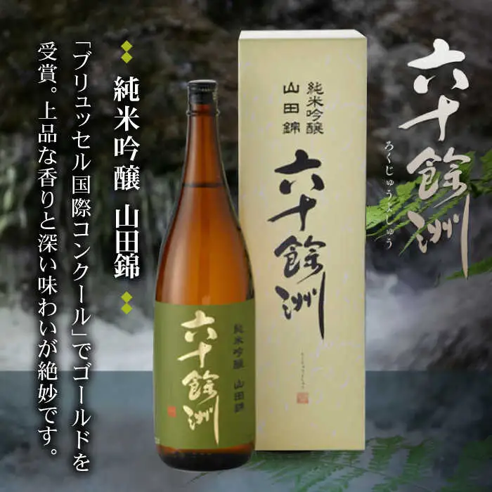 【全12回定期便】六十餘洲 純米吟醸/純米吟醸HASAMI2本セット （各720ml）【今里酒店】[SA29] 