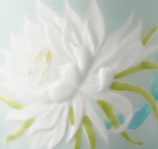 【伊万里焼】モイスト 色絵月下美人 ロックグラス 028-H1185