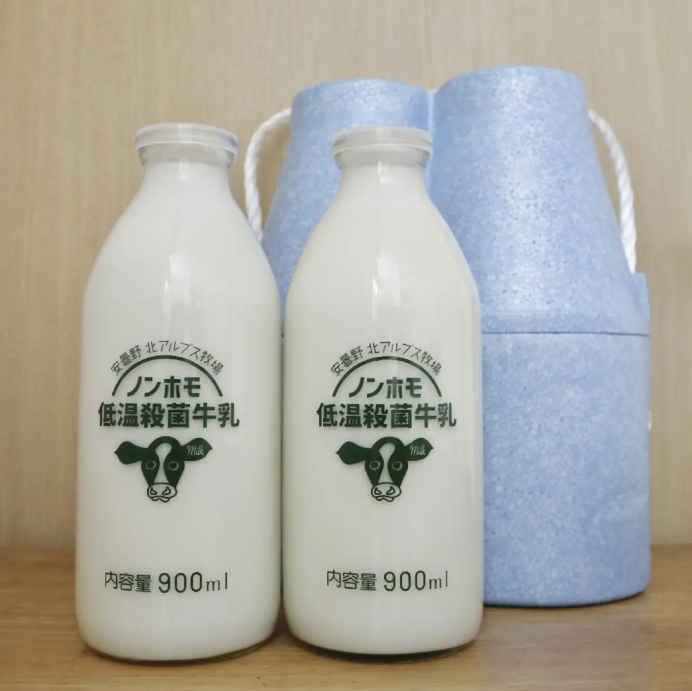 北アルプス牧場　ノンホモ低温殺菌牛乳２本セット