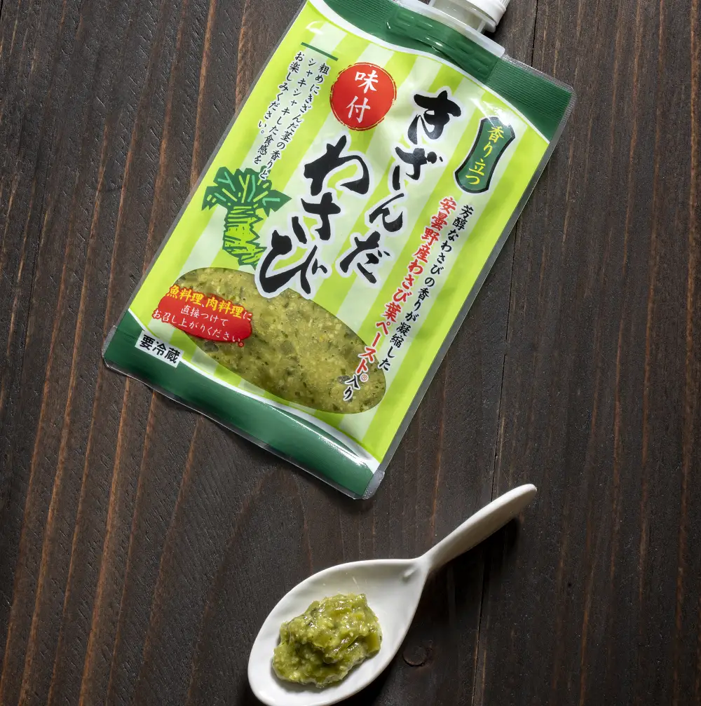 藤屋わさび農園　【極】わさび好きセット　生わさび、安曇野そば、わさび漬など計５品