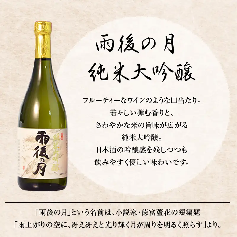 日本酒 雨後の月 純米大吟醸 華鳩 貴醸酒 セット 計2本 日本酒