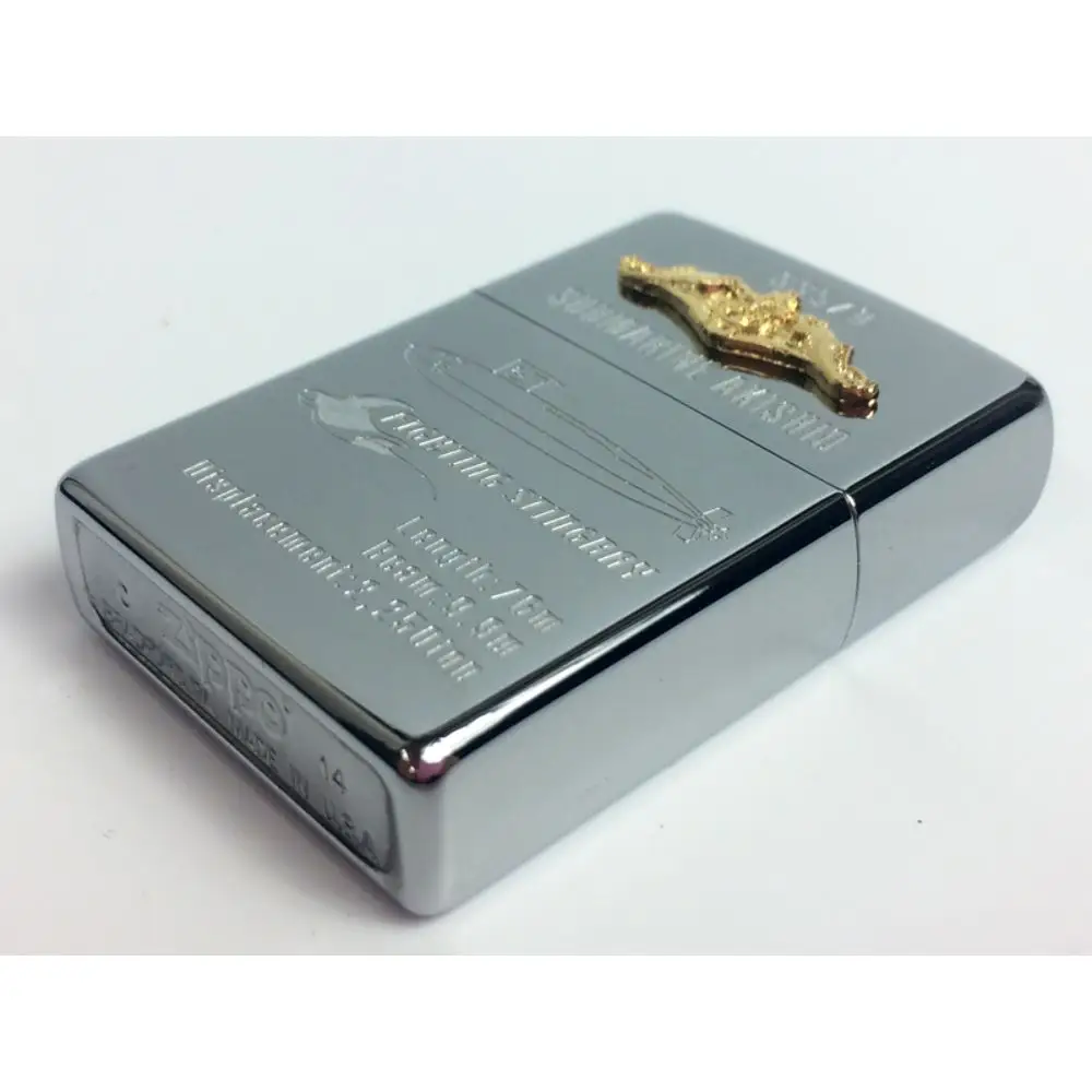 ZIPPOライター（海上自衛隊 潜水艦あきしお）ジッポライター 専用BOX入り エッチング加工 大日本帝国海軍 ヤマト 広島県 呉市 ku091-044-r