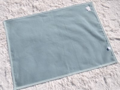 綿100% ベビー毛布(アッシュグリーン) 85×115cm 毛布の町泉大津市産 N-MM300 [3350] | ベビーブランケット ベビーブランケット