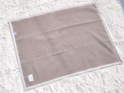 名入れ可 綿100% ベビー毛布(ブラウン／ストライプ) 85×115cm 毛布の町(泉大津市産) N-MM400 [3355] | ベビーブランケット ベビーブランケット