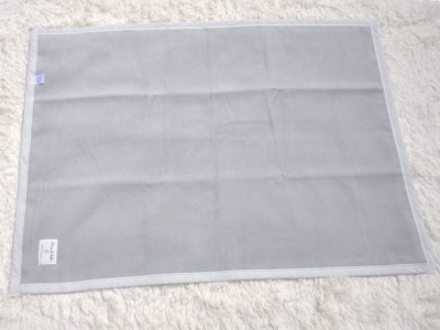 名入れ可 綿100% ベビー毛布(ダークグレー／ストライプ) 85×115cm 毛布の町(泉大津市産) N-MM400 [3356] | ベビーブランケット ベビーブランケット