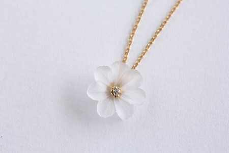 ネックレス レディース ジュエリー 【プリムローズ primrose K10 クオーツ ダイヤモンド 】