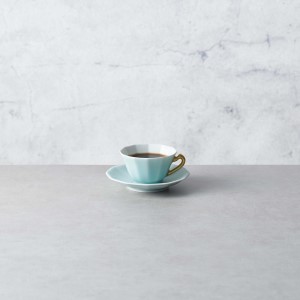 【伊万里焼】モイスト 金彩 十二角珈琲碗 028-H1190